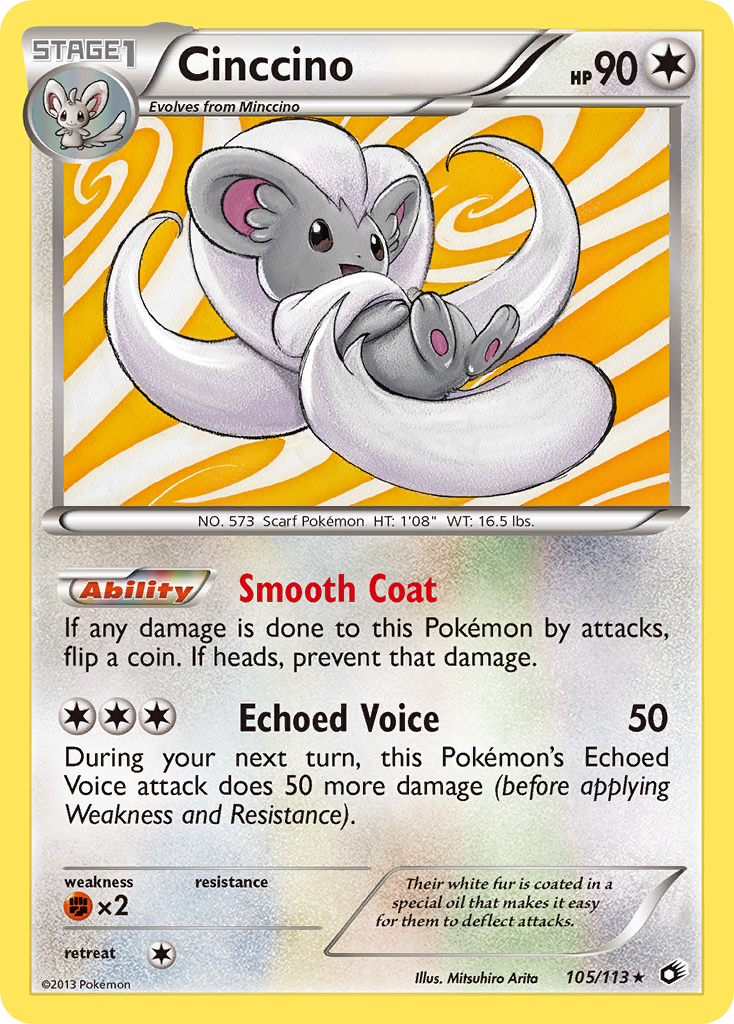 Cinccino (105/113) [Black & White: Legendary Treasures] | Good Games North