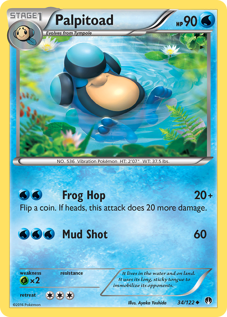 Palpitoad (34/122) [XY: BREAKpoint] | Good Games North