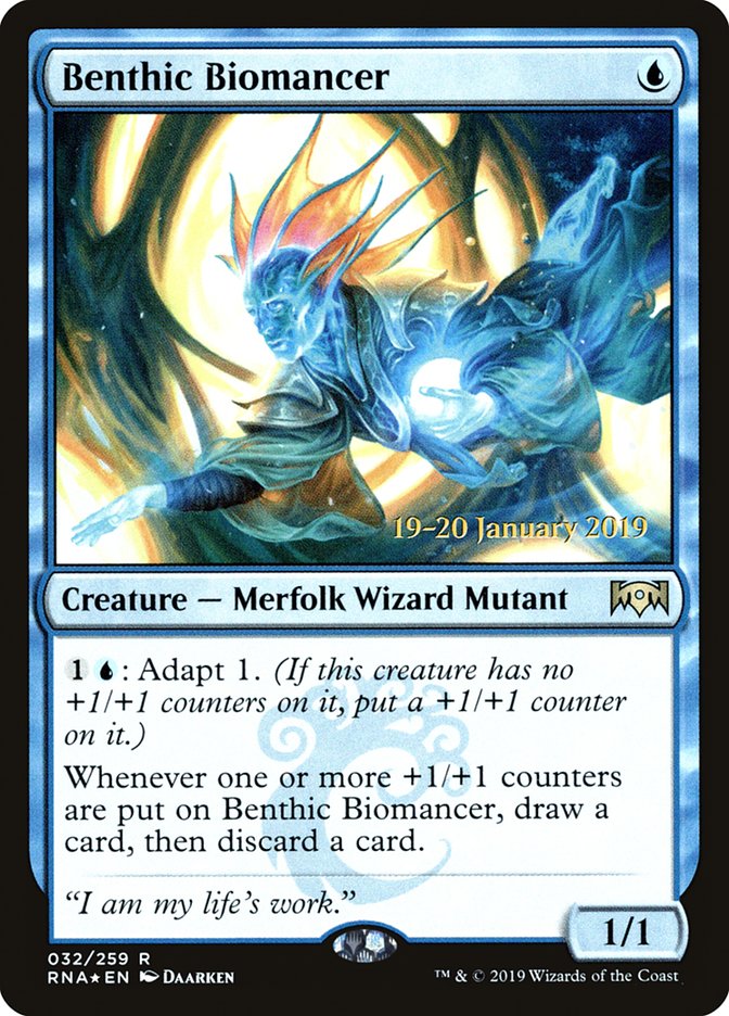 Benthic Biomancer [Ravnica Allegiance Prerelease Promos] | Good Games North