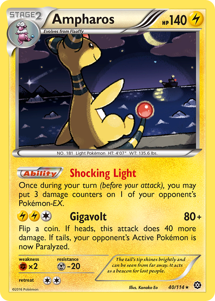 Ampharos (40/114) [XY: Steam Siege] | Good Games North
