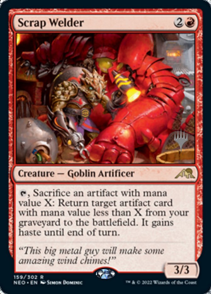 Scrap Welder (Promo Pack) [Kamigawa: Neon Dynasty Promos] | Good Games North