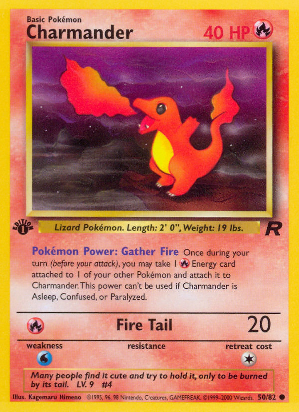 Charmander (50/82) [Team Rocket 1st Edition] | Good Games North