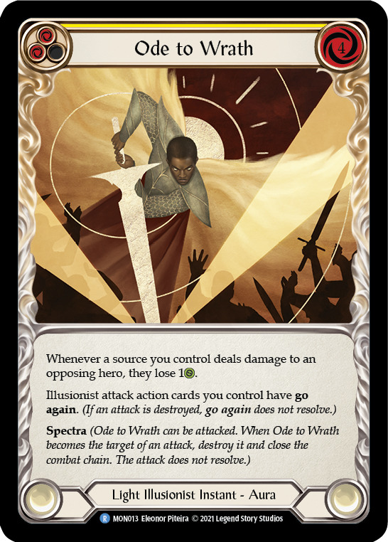 Ode to Wrath [MON013-RF] 1st Edition Rainbow Foil | Good Games North