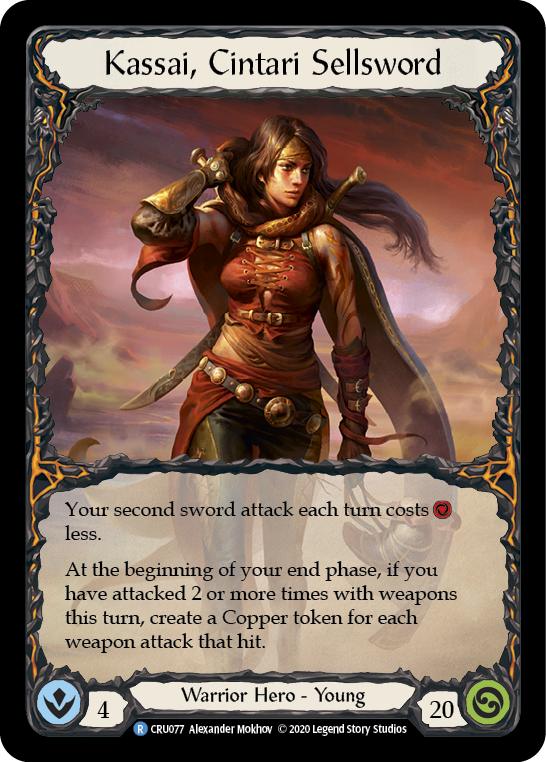 Kassai, Cintari Sellsword [CRU077] 1st Edition Rainbow Foil | Good Games North