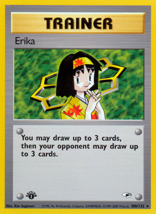 Erika (100/132) [Gym Heroes 1st Edition] | Good Games North