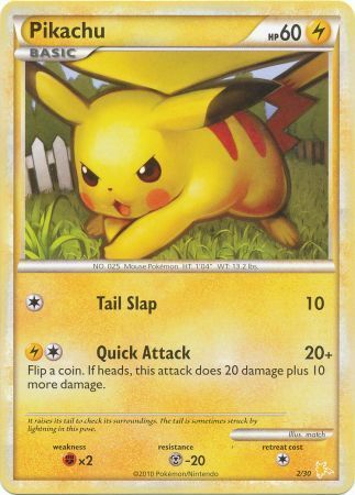 Pikachu (2/30) [HeartGold & SoulSilver: Trainer Kit - Raichu] | Good Games North
