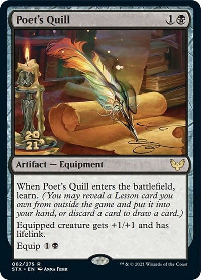 Poet's Quill [Strixhaven: School of Mages Prerelease Promos] | Good Games North