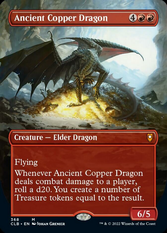 Ancient Copper Dragon (Borderless Alternate Art) [Commander Legends: Battle for Baldur's Gate] | Good Games North