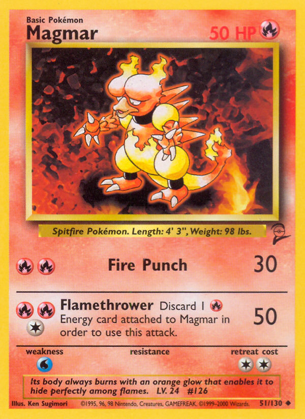Magmar (51/130) [Base Set 2] | Good Games North