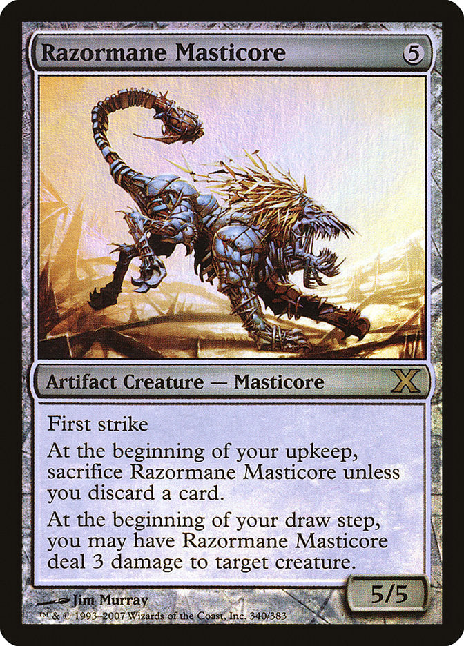 Razormane Masticore (Premium Foil) [Tenth Edition] | Good Games North