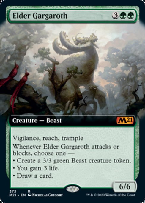 Elder Gargaroth (Extended Art) [Core Set 2021] | Good Games North