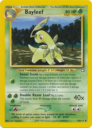 Bayleef (29/111) [Neo Genesis Unlimited] | Good Games North