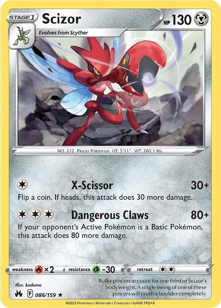 Scizor (086/159) [Sword & Shield: Crown Zenith] | Good Games North
