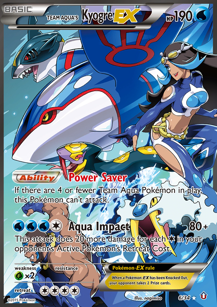 Team Aqua's Kyogre EX (6/34) [XY: Double Crisis] | Good Games North