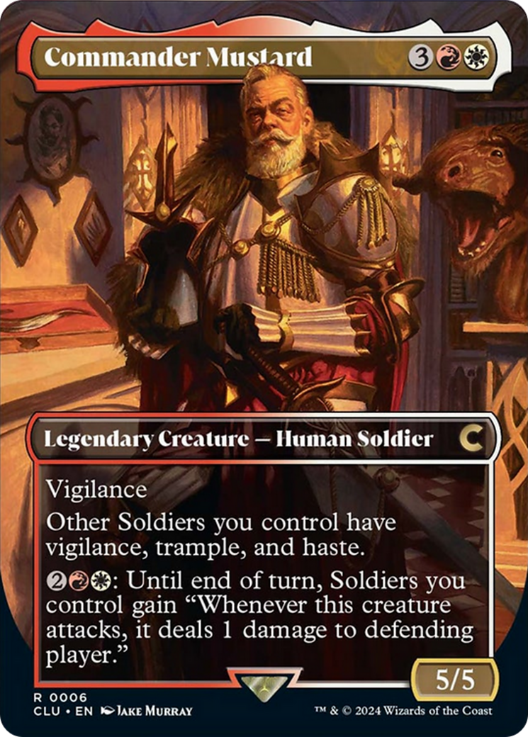 Commander Mustard (Borderless) [Ravnica: Clue Edition] | Good Games North
