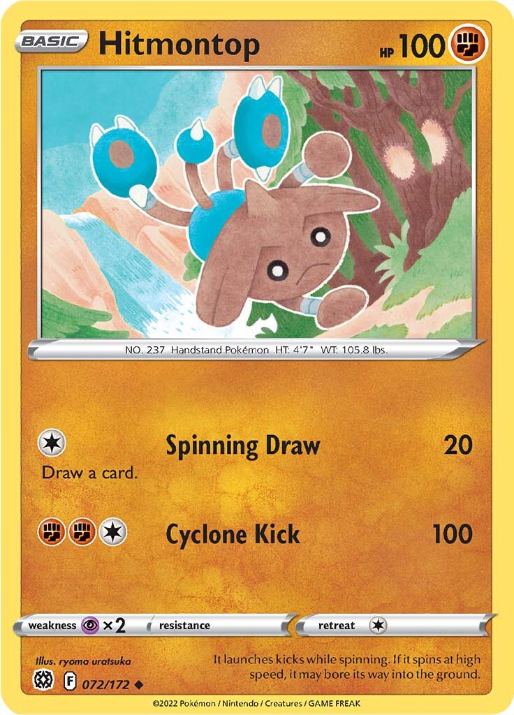 Hitmontop (072/172) [Sword & Shield: Brilliant Stars] | Good Games North