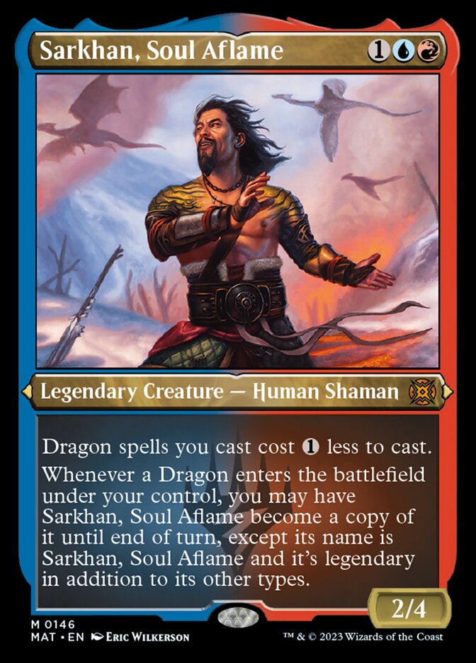 Sarkhan, Soul Aflame (Foil Etched) [March of the Machine: The Aftermath] | Good Games North