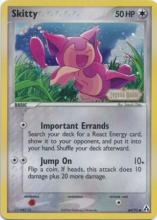Skitty (64/92) (Stamped) [EX: Legend Maker] | Good Games North