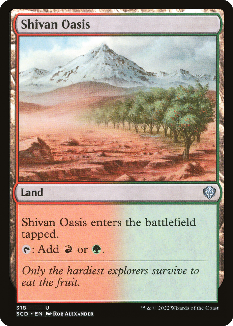 Shivan Oasis [Starter Commander Decks] | Good Games North