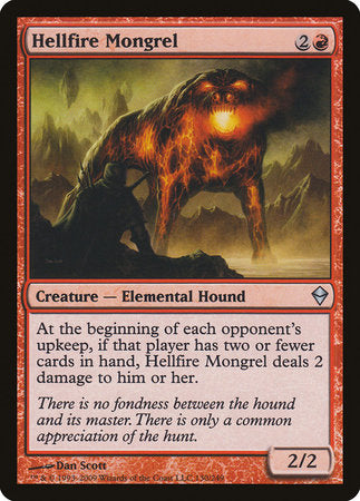 Hellfire Mongrel [Zendikar] | Good Games North