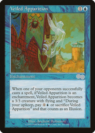 Veiled Apparition [Urza's Saga] | Good Games North