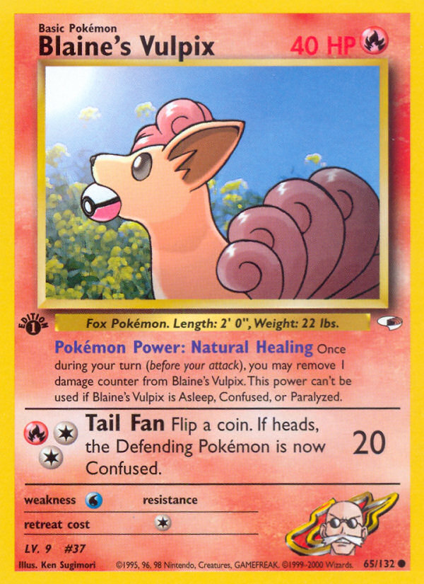 Blaine's Vulpix (65/132) [Gym Heroes 1st Edition] | Good Games North