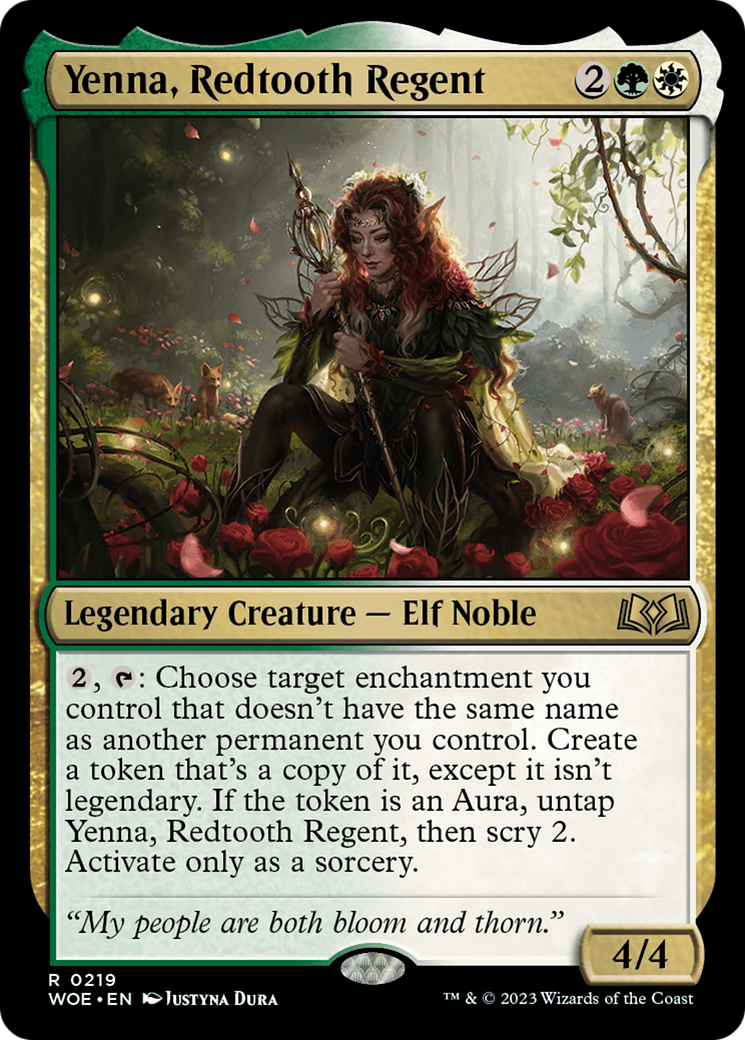 Yenna, Redtooth Regent [Wilds of Eldraine Prerelease Promos] | Good Games North