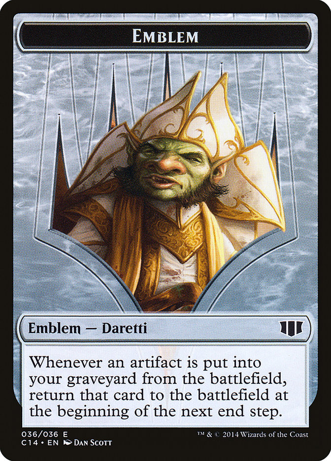 Daretti, Scrap Savant Emblem // Tuktuk the Returned Double-sided Token [Commander 2014 Tokens] | Good Games North