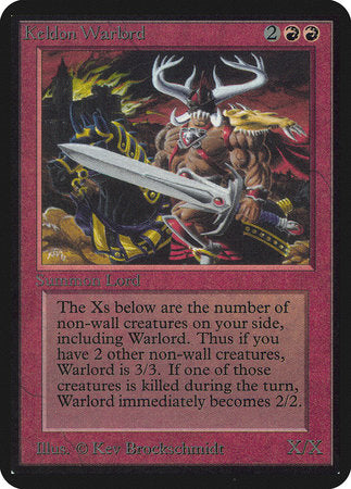 Keldon Warlord [Limited Edition Alpha] | Good Games North