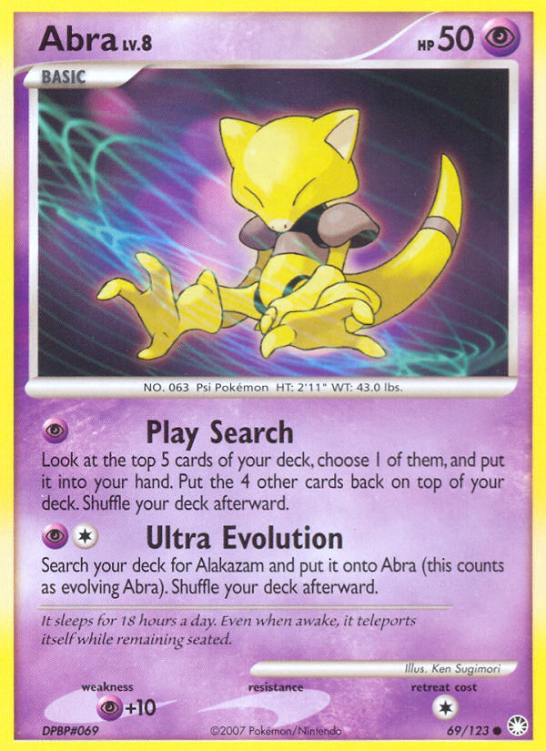 Abra (69/123) [Diamond & Pearl: Mysterious Treasures] | Good Games North