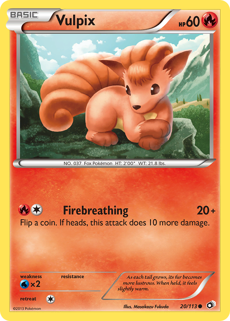 Vulpix (20/113) [Black & White: Legendary Treasures] | Good Games North