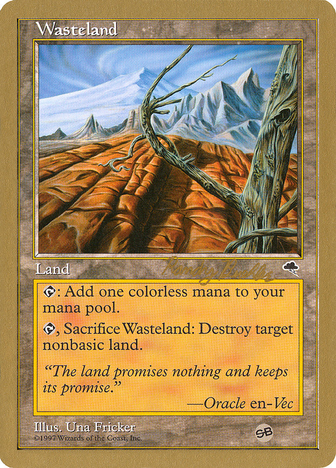 Wasteland (Randy Buehler) (SB) [World Championship Decks 1998] | Good Games North