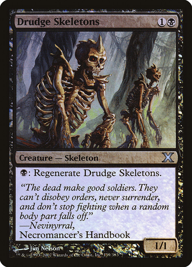 Drudge Skeletons (Premium Foil) [Tenth Edition] | Good Games North