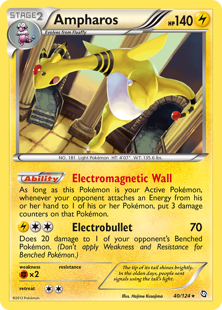 Ampharos (40/124) [Black & White: Dragons Exalted] | Good Games North