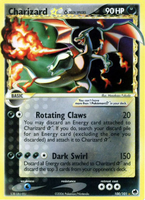 Charizard Star (100/101) (Delta Species) [EX: Dragon Frontiers] | Good Games North