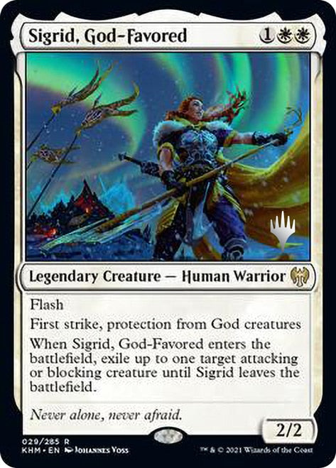 Sigrid, God-Favored [Kaldheim Promo Pack] | Good Games North