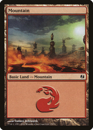 Mountain (75) [Duel Decks: Venser vs. Koth] | Good Games North