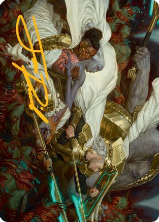 Storm the Seedcore Art Card (Gold-Stamped Signature) [March of the Machine Art Series] | Good Games North