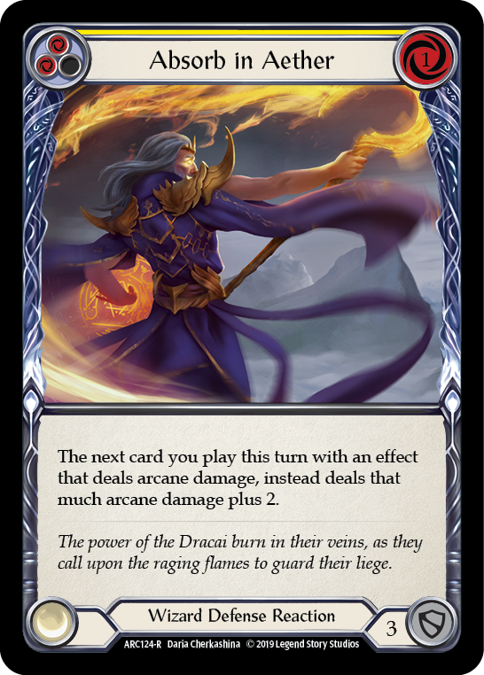 Absorb in Aether (Yellow) [ARC124-R] 1st Edition Normal | Good Games North