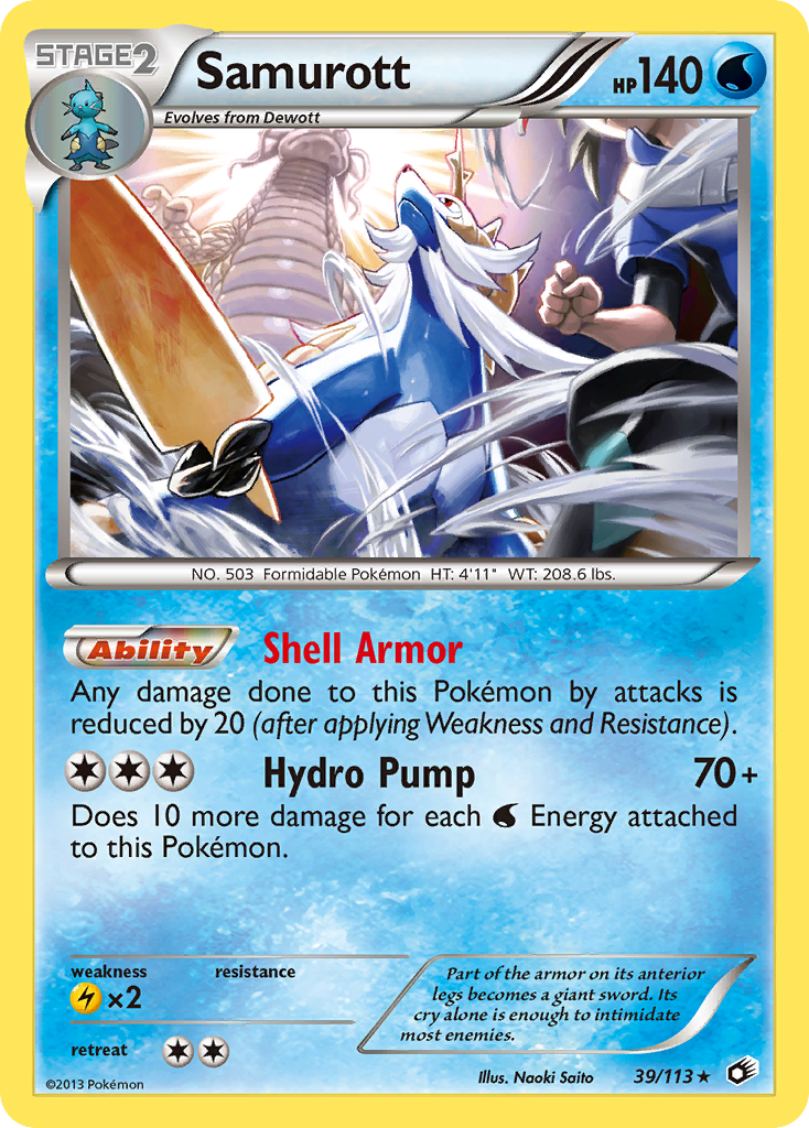 Samurott (39/113) [Black & White: Legendary Treasures] | Good Games North