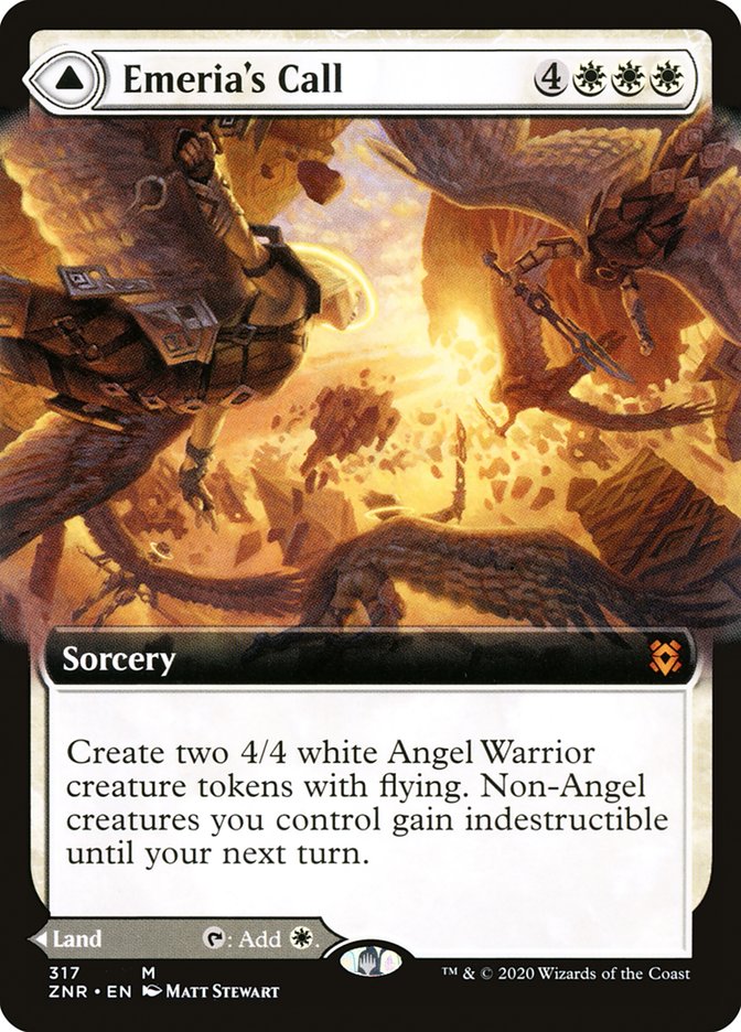Emeria's Call // Emeria, Shattered Skyclave (Extended Art) [Zendikar Rising] | Good Games North