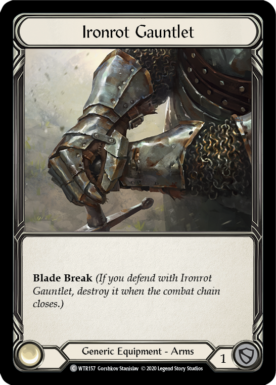 Ironrot Gauntlet [U-WTR157] (Welcome to Rathe Unlimited)  Unlimited Rainbow Foil | Good Games North