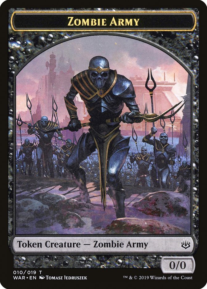 Zombie Army (010/019) [War of the Spark Tokens] | Good Games North