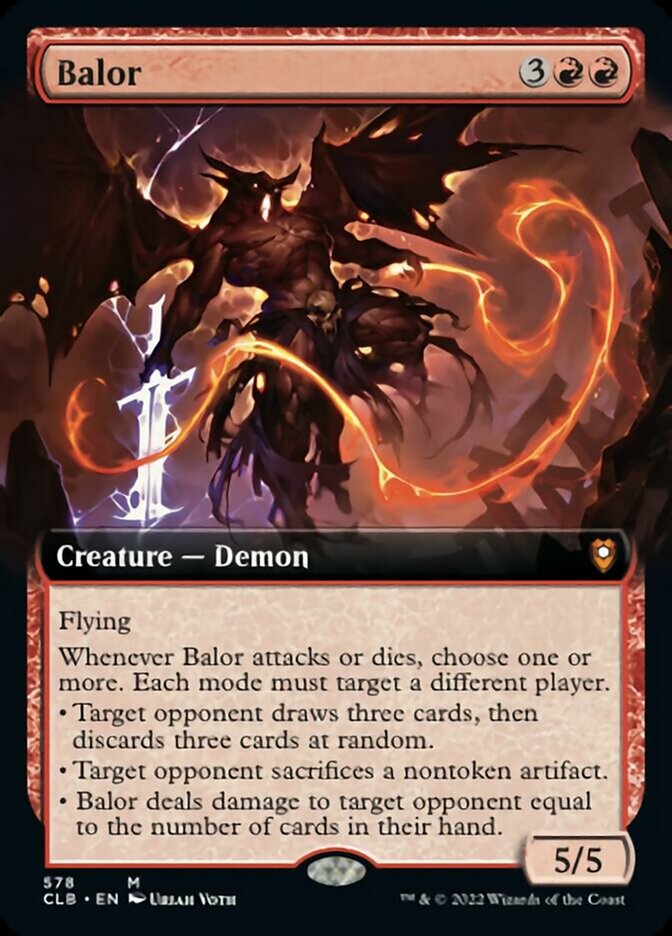 Balor (Extended Art) [Commander Legends: Battle for Baldur's Gate] | Good Games North
