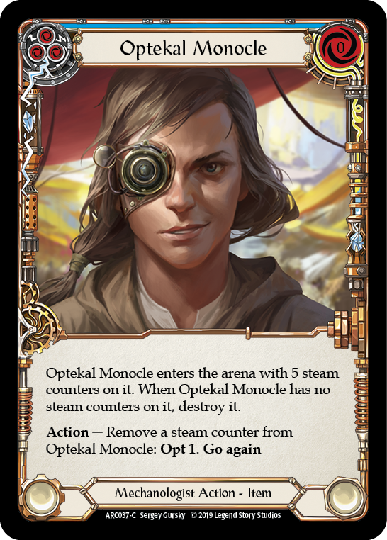 Optekal Monocle [ARC037-C] 1st Edition Rainbow Foil | Good Games North