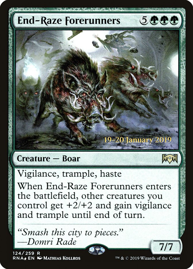 End-Raze Forerunners [Ravnica Allegiance Prerelease Promos] | Good Games North
