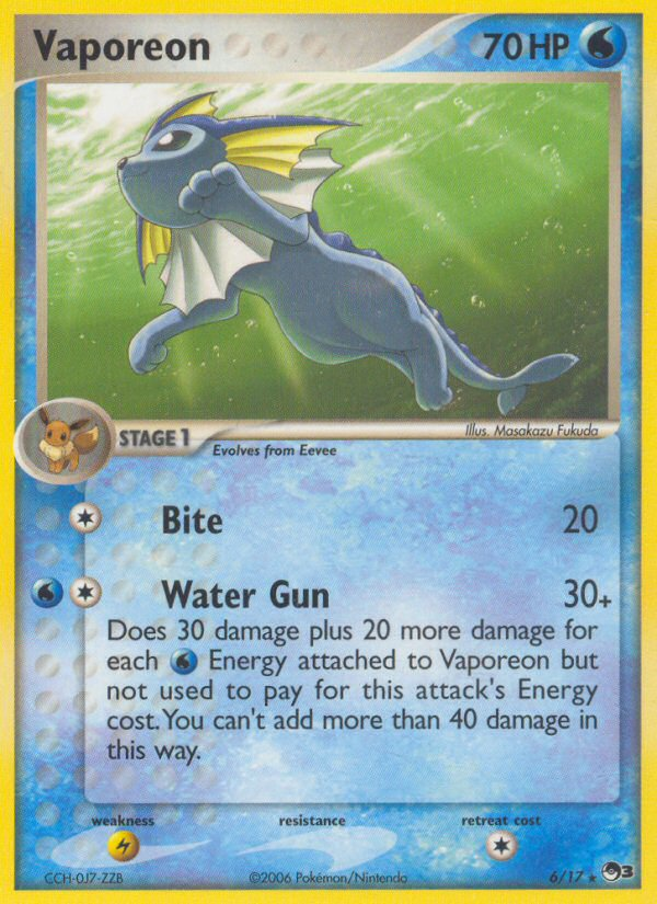 Vaporeon (6/17) [POP Series 3] | Good Games North