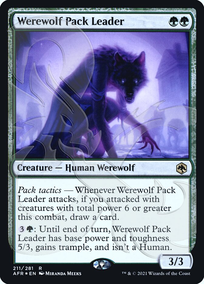 Werewolf Pack Leader (Ampersand Promo) [Dungeons & Dragons: Adventures in the Forgotten Realms Promos] | Good Games North