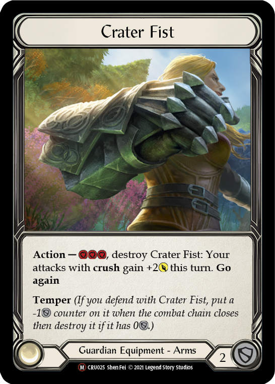 Crater Fist [U-CRU025-RF] Unlimited Rainbow Foil | Good Games North