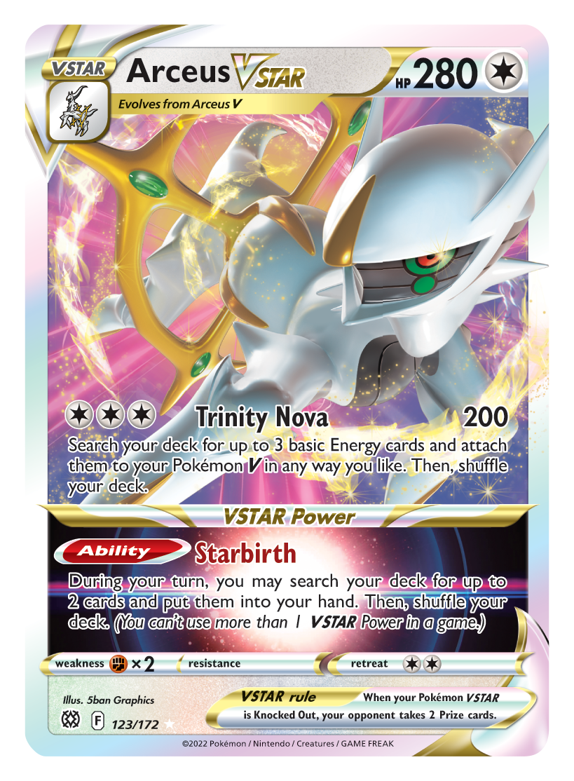 Arceus VSTAR (123/172) (Jumbo Card) [Sword & Shield: Brilliant Stars] | Good Games North